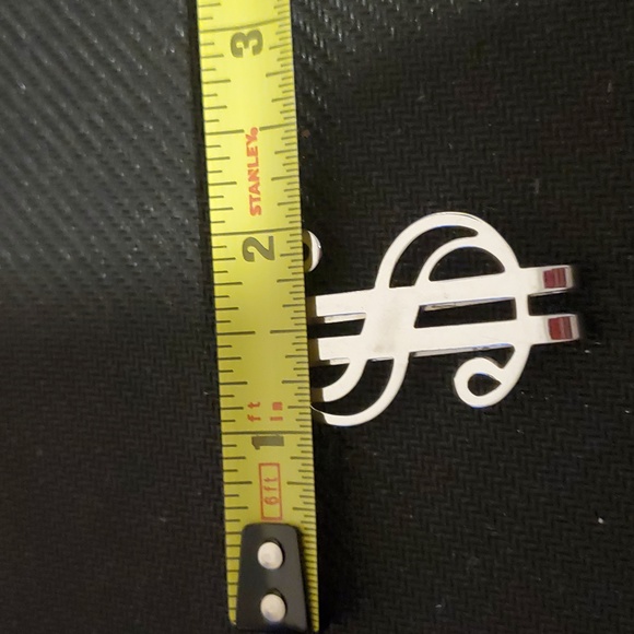 Fancy Sterling Silver Money Clip in new shape - Picture 4 of 5
